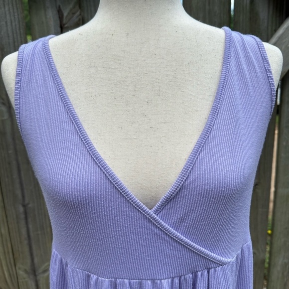 See You Monday Boho Stacked Tiered Lilac Purple Maxi Dress - Picture 3 of 8